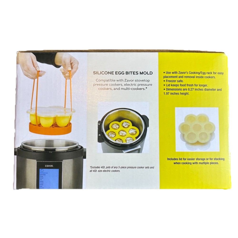 Zavor Egg Silicone Accessories Pressure Cooker 2 Egg Bites Makers & 1 Egg Rack