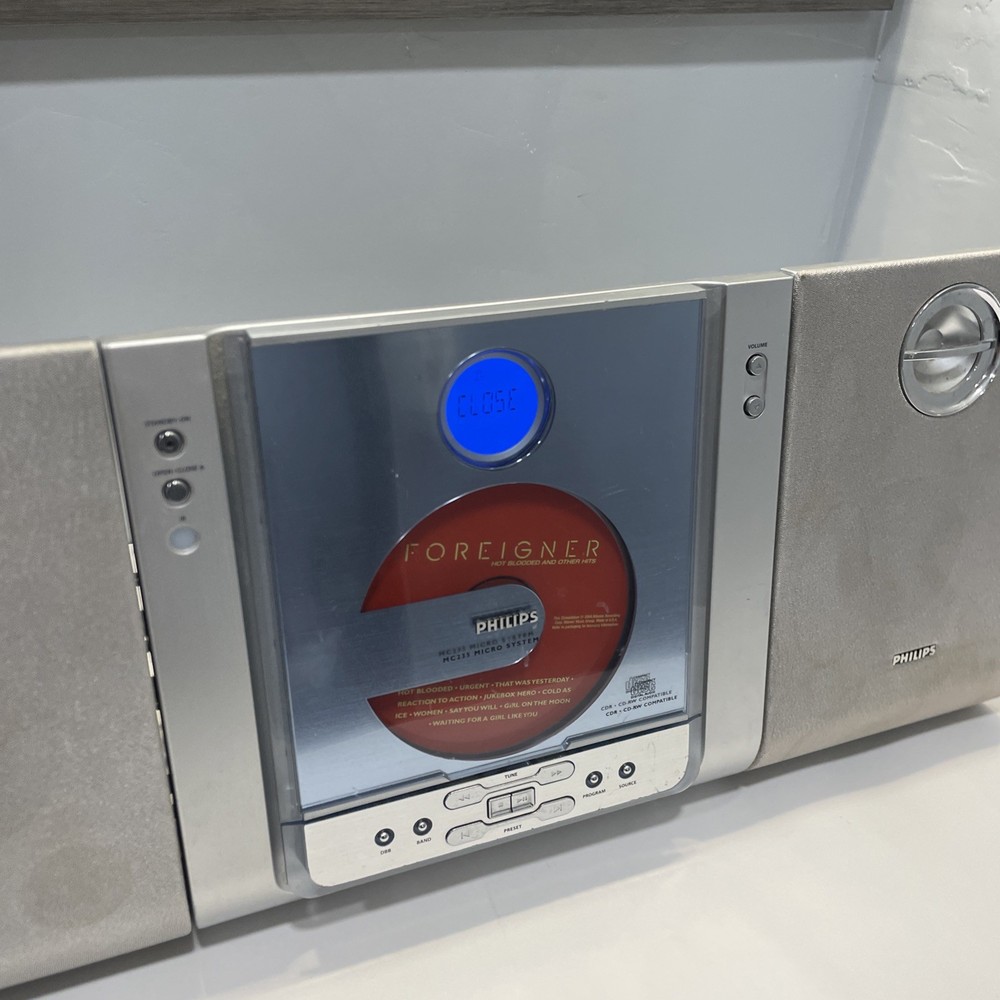 Philips Micro System MC235/37 CD Player AM/FM Radio Stereo Tested Working Read