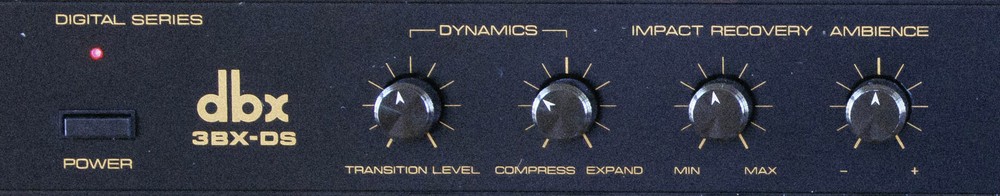 Solid Aluminum Knobs for dbx 3BX-DS Expander, 120-DS Syn. or 200 XG  PR Selector