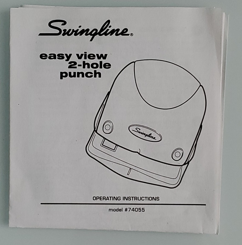 SWINGLINE Easy View 2-Hole Punch with Paper Alignment Indicator NEW