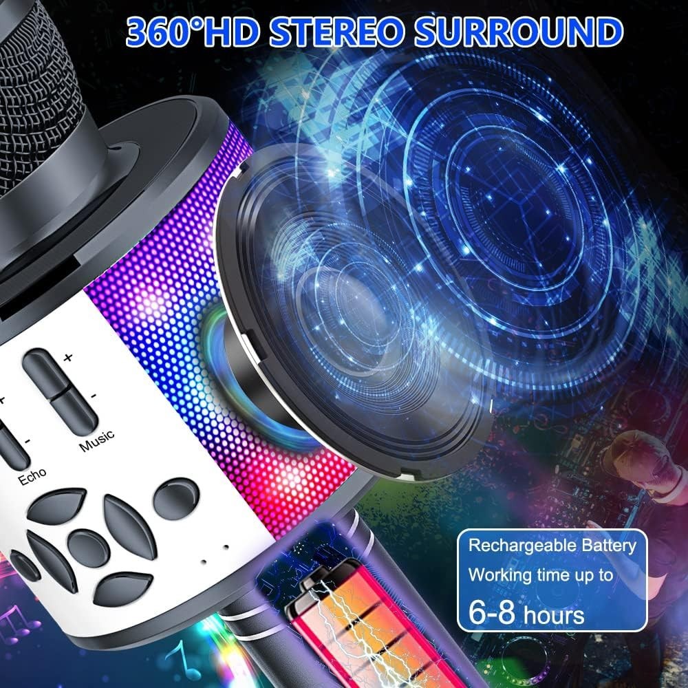 Bluetooth Karaoke Mic for Children's Parties