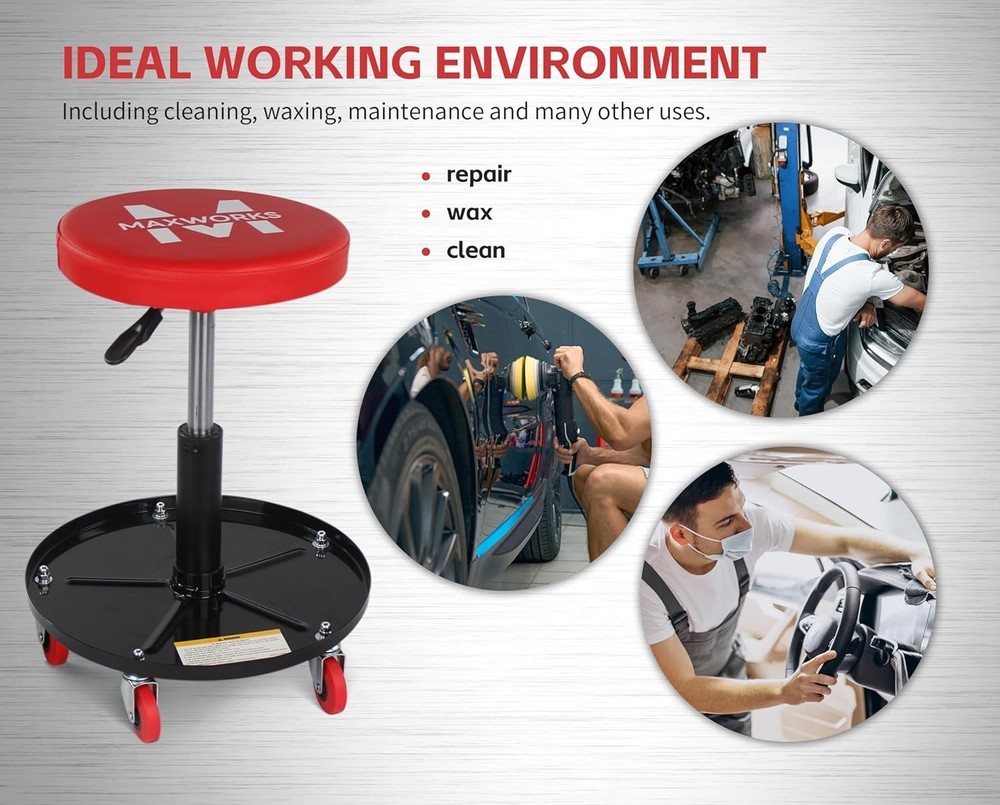 Comfortable Adjustable Creeper with 300 lb Capacity - Perfect for Workshops