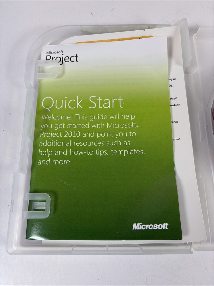 Microsoft Project Standard 2010 Software x16-11449-01