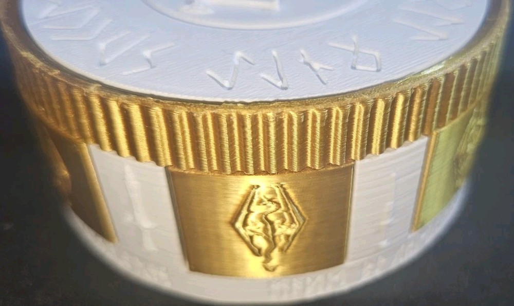 3D Printed Skyrim Themed Mechanical Dice Box