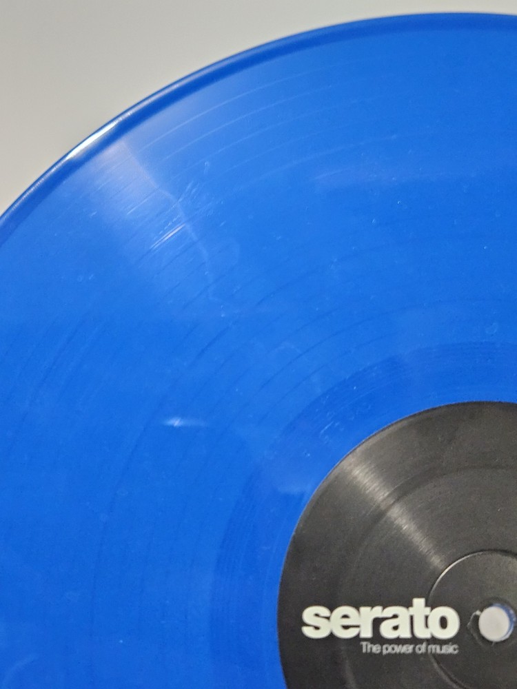 Serato Official Control Vinyl Blue 12 Inch Single Tested