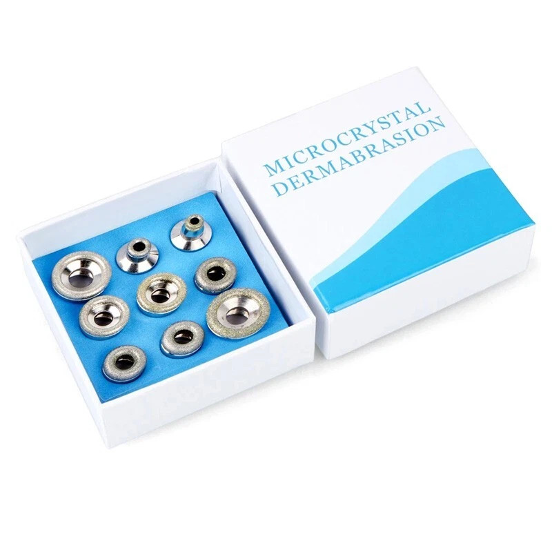 9pcs Microdermabrasion Diamond Replacement Tips Micro Dermabrasion Peeling Wands