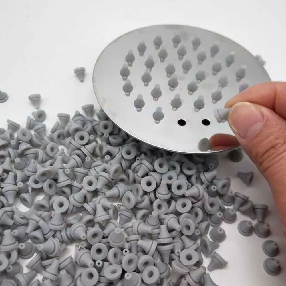 100pc Rubber Silicone Shower Head Nozzle Nipple Replacement Accessories 4mm Hole