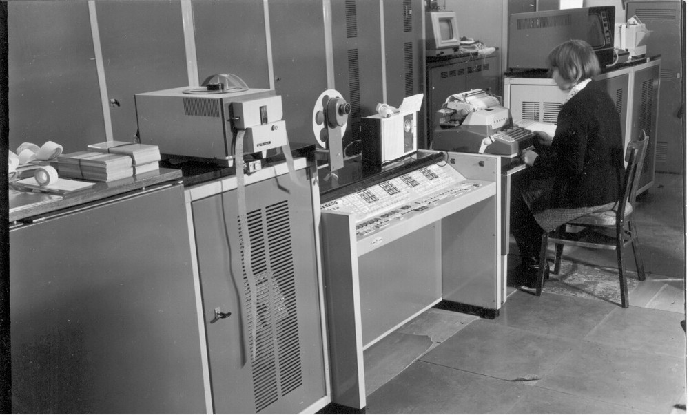 Vintage Soviet Computer Punched Paper Tape with Old Program Code, USSR 1960-1970