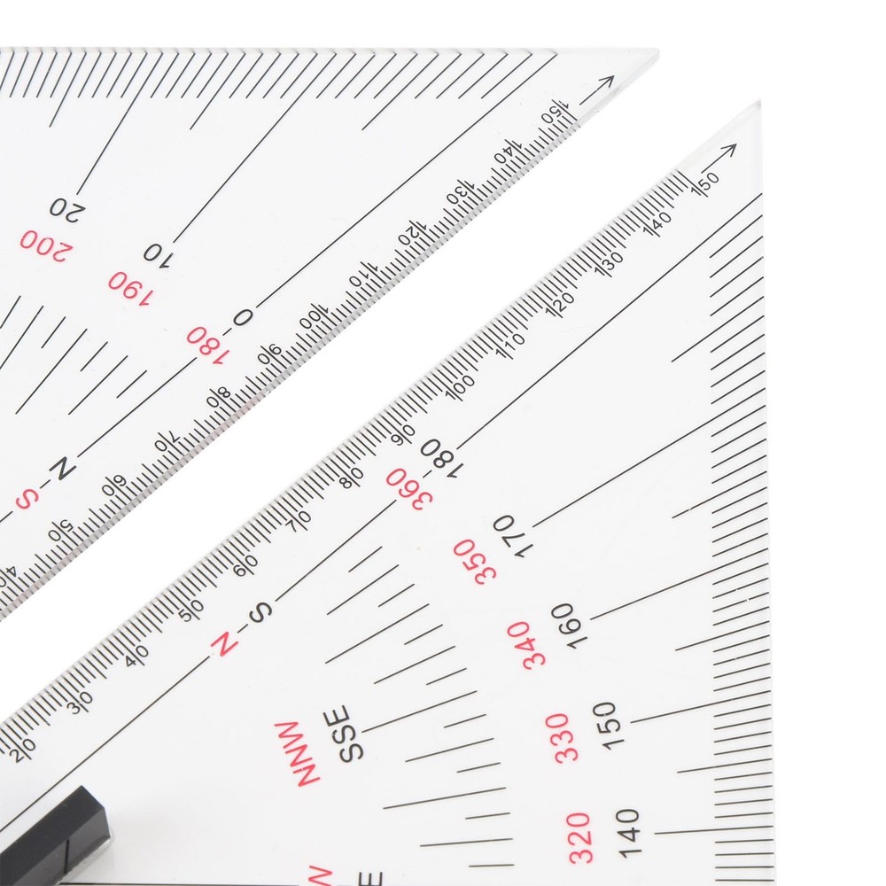 2pcs Chart Drawing Triangle Ruler, 11.81in Course Positioning #611