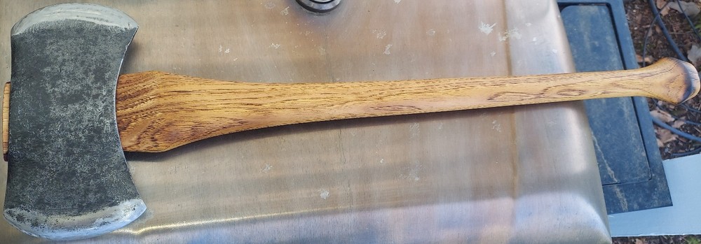 Vintage Plumb Champion Double Bit Axe Hoffman Handle