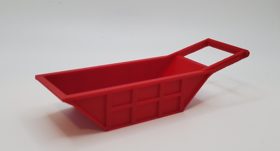 1/50 Scale 9 Cubic Yard Bedding Box in Red