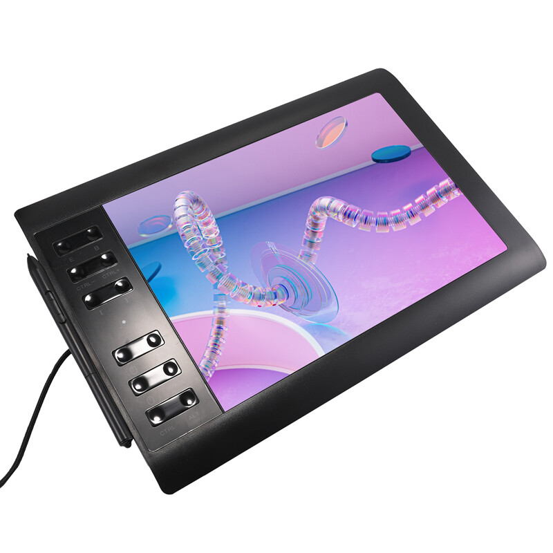 Graphics Drawing Tablet 10x6 inch Active Area 12 Hot Keys+Pen For PC/Mac/Android