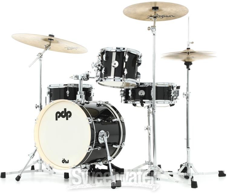 PDP New Yorker 4-piece Shell Pack - Black Onyx Sparkle
