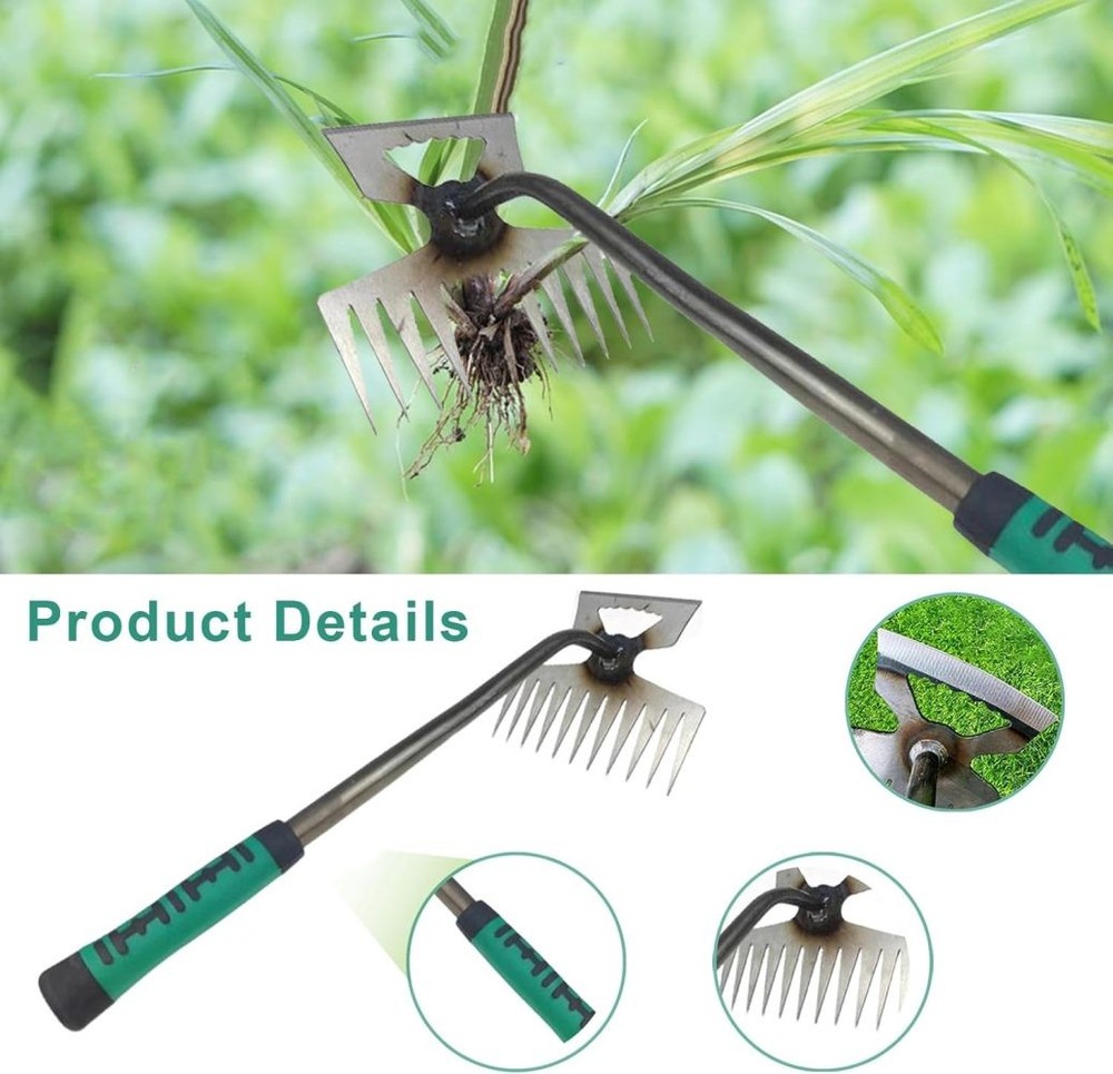 5/6/11 Teeth Weed Puller Tool Set Garden Hand Weeder Tools Manual Weed Remover