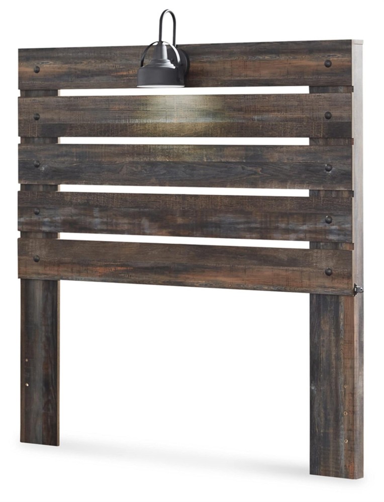 Signature Design by Ashley Drystan Full Slat Panel Headboard with Sconce