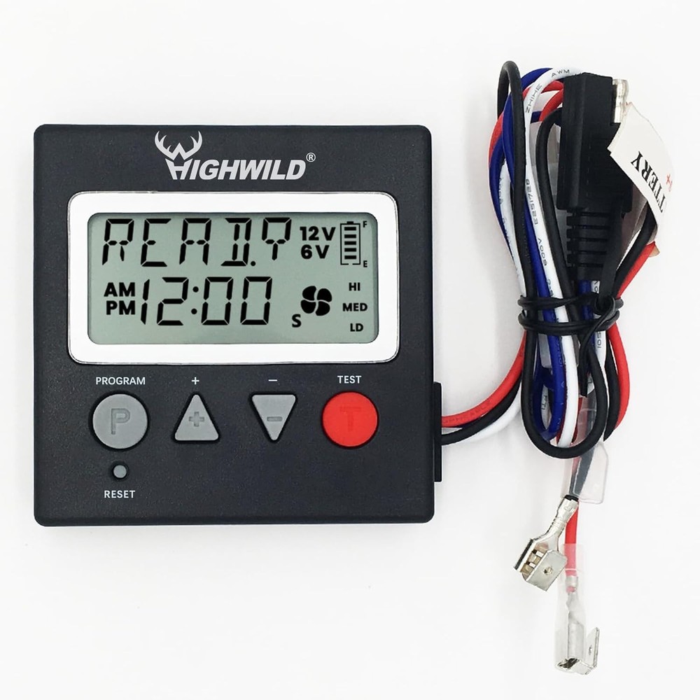 6V/12V Universal Digital Timer for Deer Feeders - Customizable Feeding Control