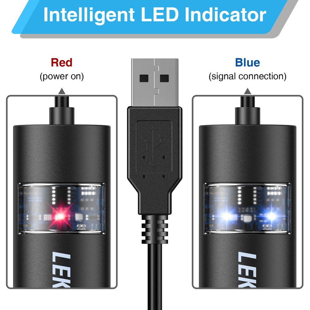 LEKATO 6.5Ft USB MIDI Cable MIDI USB with Input & Output Connecting for Editing