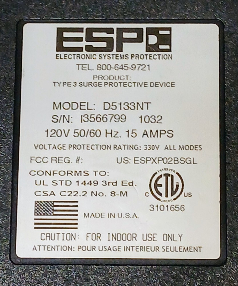 Ikon ESP 15A Power Filter Surge Protector