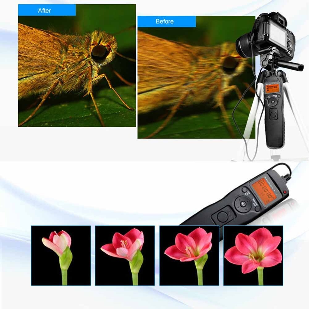 Timer Remote control intervalometer for Canon EOS 6D 7D 5D 50D 40D 30D Camera