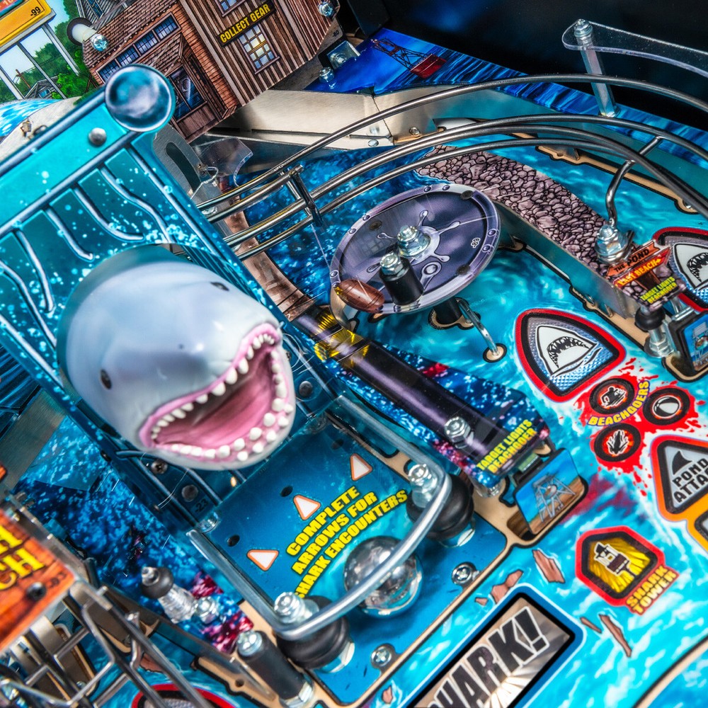 Stern Jaws Pro Pinball Machine With Installed Shaker Motor