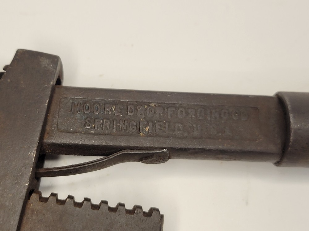 Moore Drop Forging Monkey/pipe Wrench Vintage Plumbers Tool Popular Morco 12"