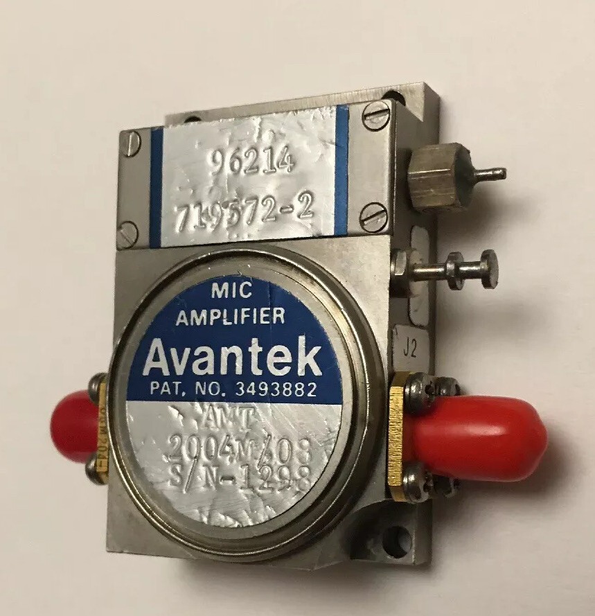 AVANTEK MIC SOLID STATE AMPLIFIER MODEL AMT 2004M/08. MICROWAVE PART.