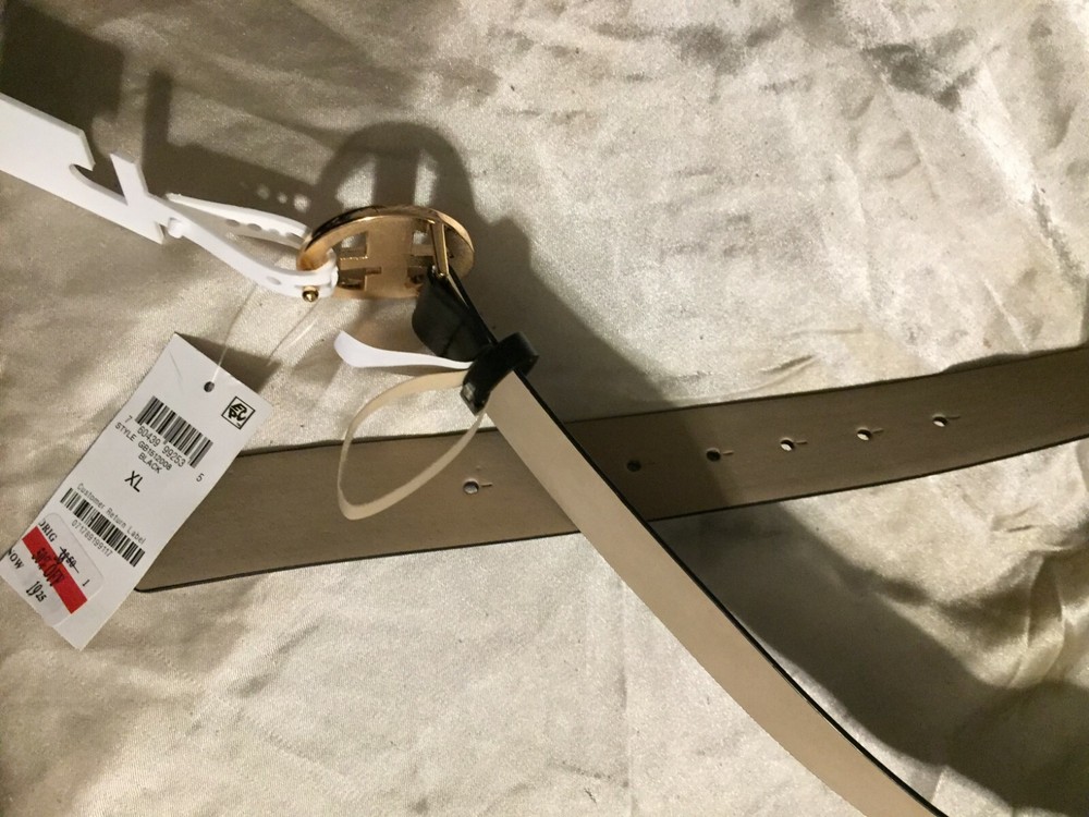 Giani Bernini Women's Black Logo Keeper Belt