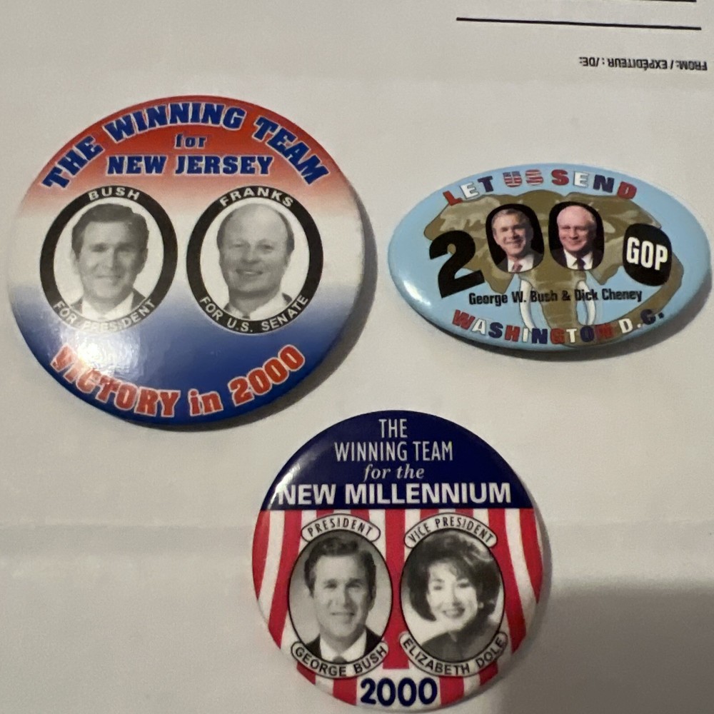 George Bush 2000 pin lot