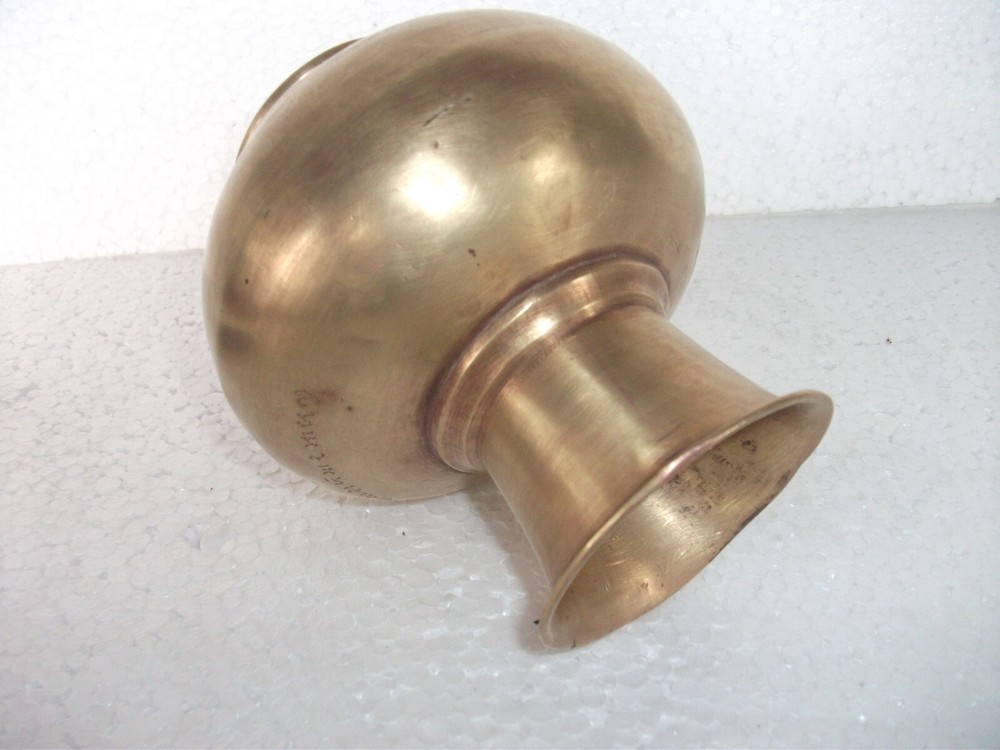 Vintage Brass Handcrafted Solid Unique Shape Flower Pot/Vase