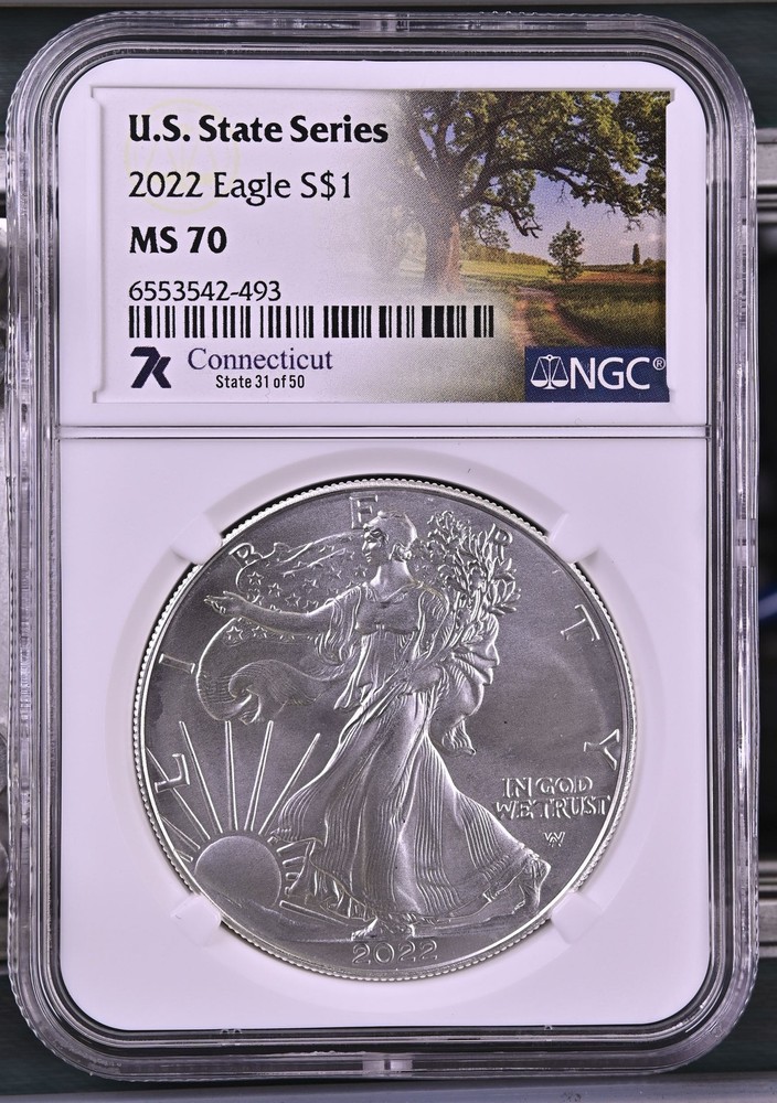 2022 Bullion Silver Eagles NGC MS-70