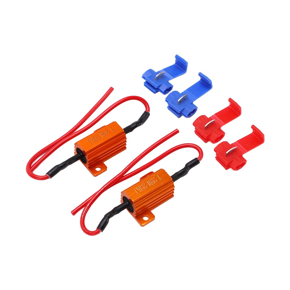 ♡ 2set 25W 25Ω LED Resistance Decoder Anti Corruption Load Indicator Resistor