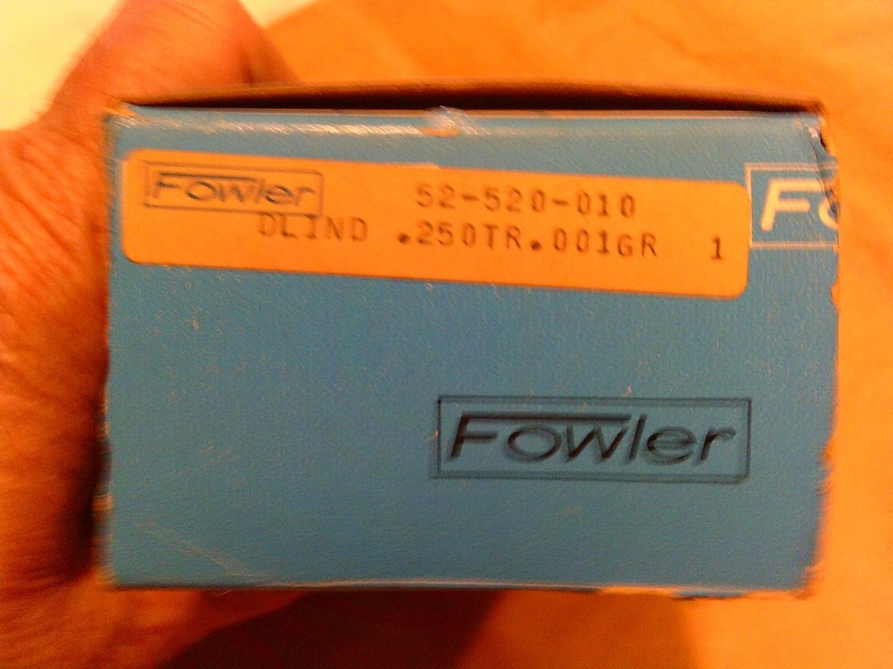 Fowler Dial Indicator 52-520-010 Made In England