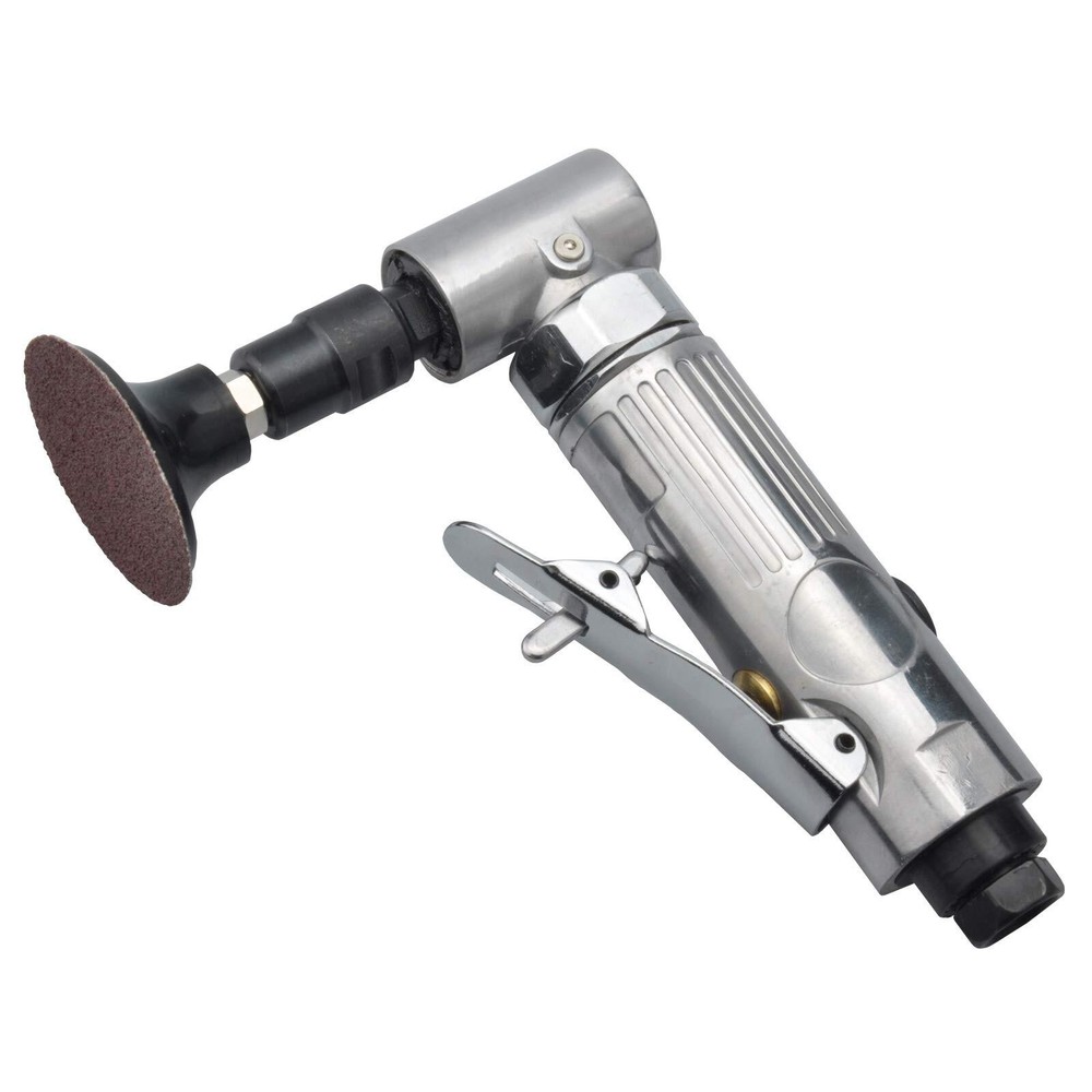 angle air die grinder 1/4" with 4 pcs 2" roll lock sanding discs, polished co...