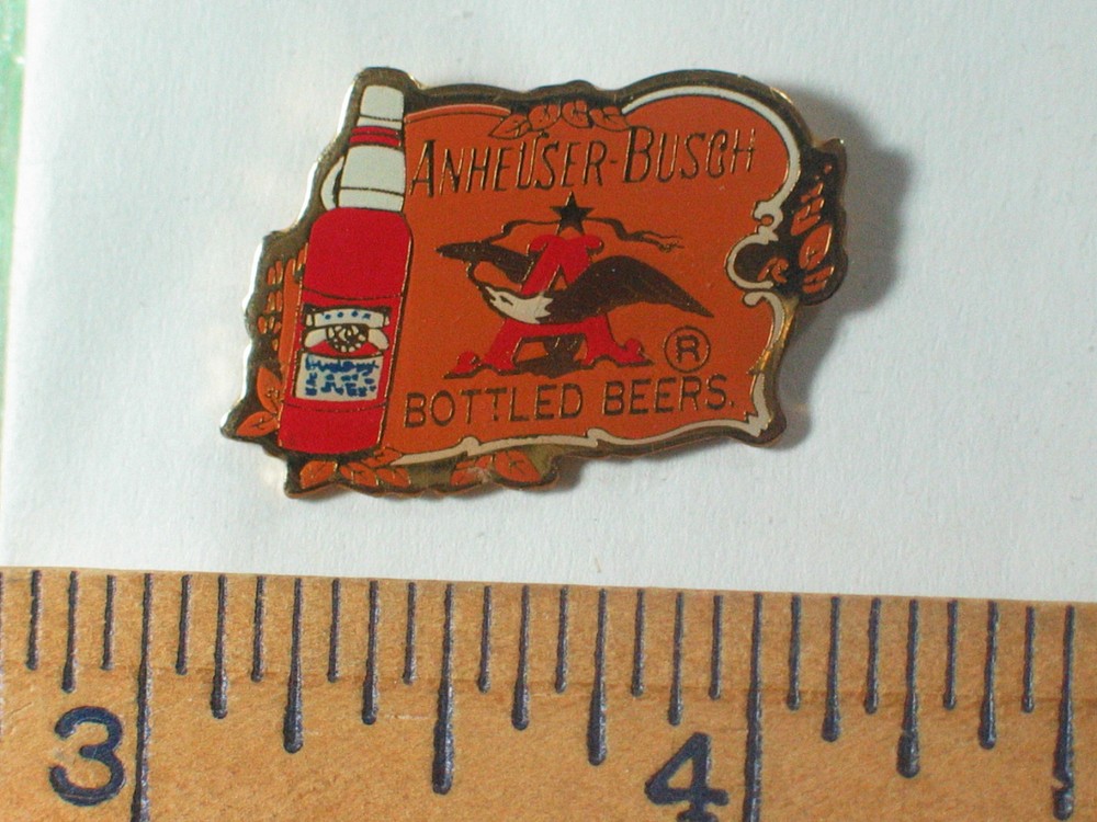Anheuser Busch Bottled Beer Pin Vintage