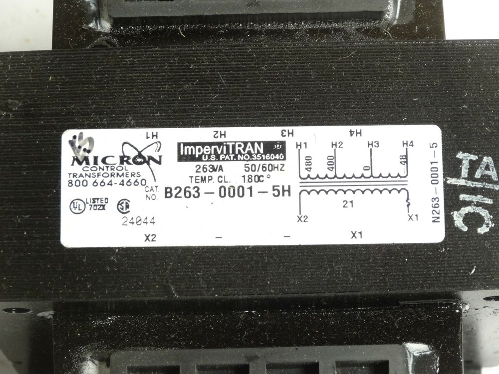 Micron Control Transformers B263-0001-5H 263VA Transformer