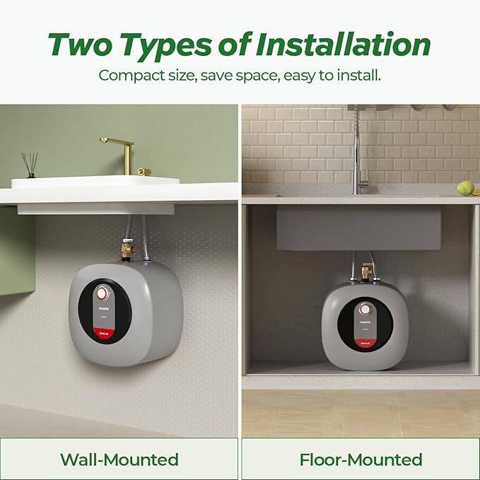 【USED】4.0 Gallon 1440W - Electric Mini Tank Water Heater For Kitchen RV Camper