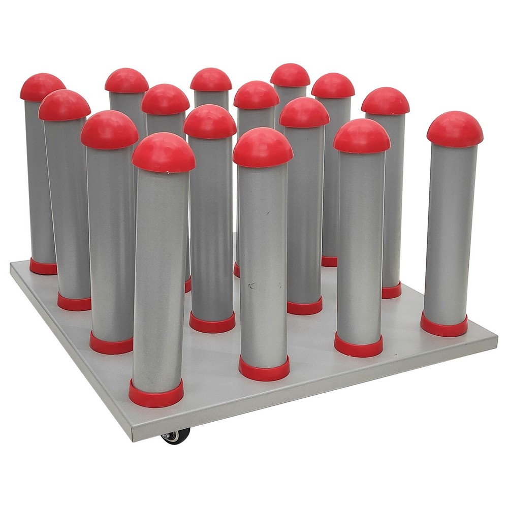 16 Movable Roll Material Storage Frame 4*4 Column Roll Material Storage Cart