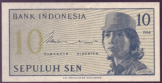 [BANKNOTES] INDONESIA 10 SEN