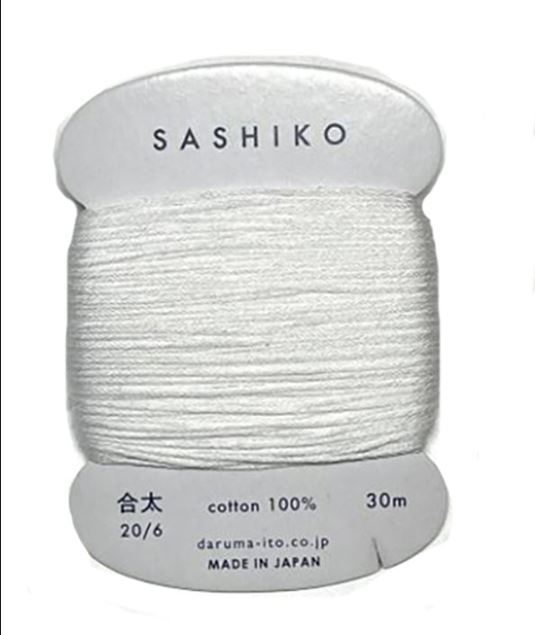 Sashiko Thread - DARUMA - MEDIUM Weight - 30m Cards - 100% Cotton