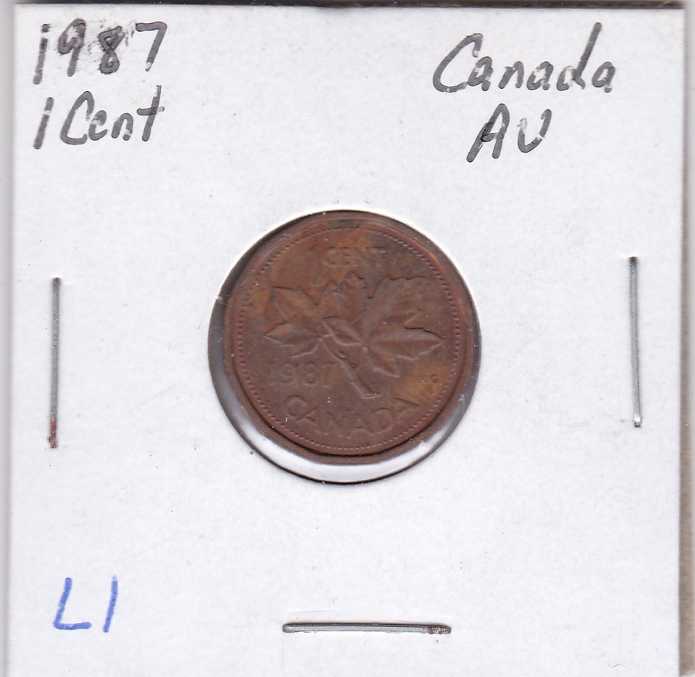 1987 Canada Cent L1