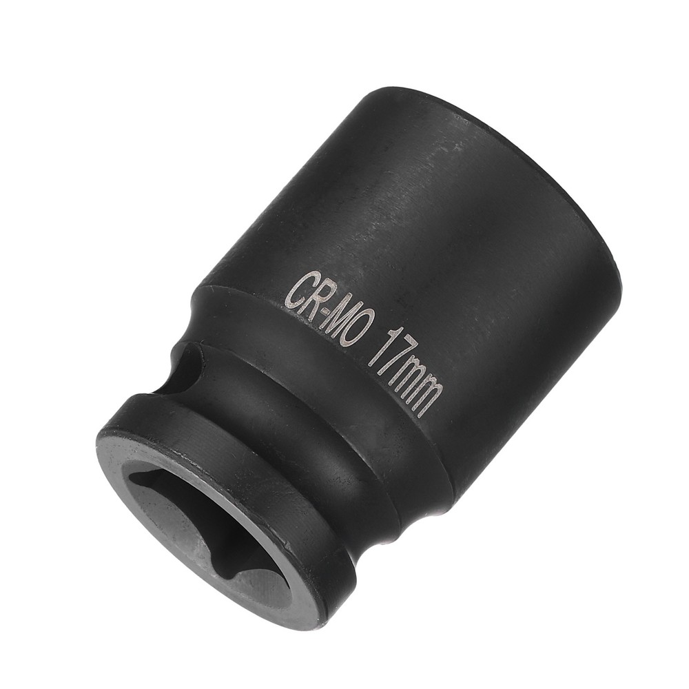 4 Point Square Socket - 1/2" Drive 17mm Metric CR-MO Square Impact Wheel Socket
