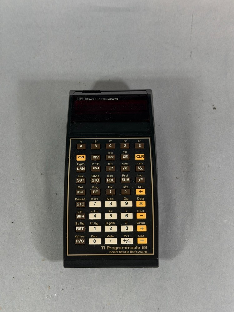 Texas Instruments TI Programmable 59 Calculator Case Master Module Software Card