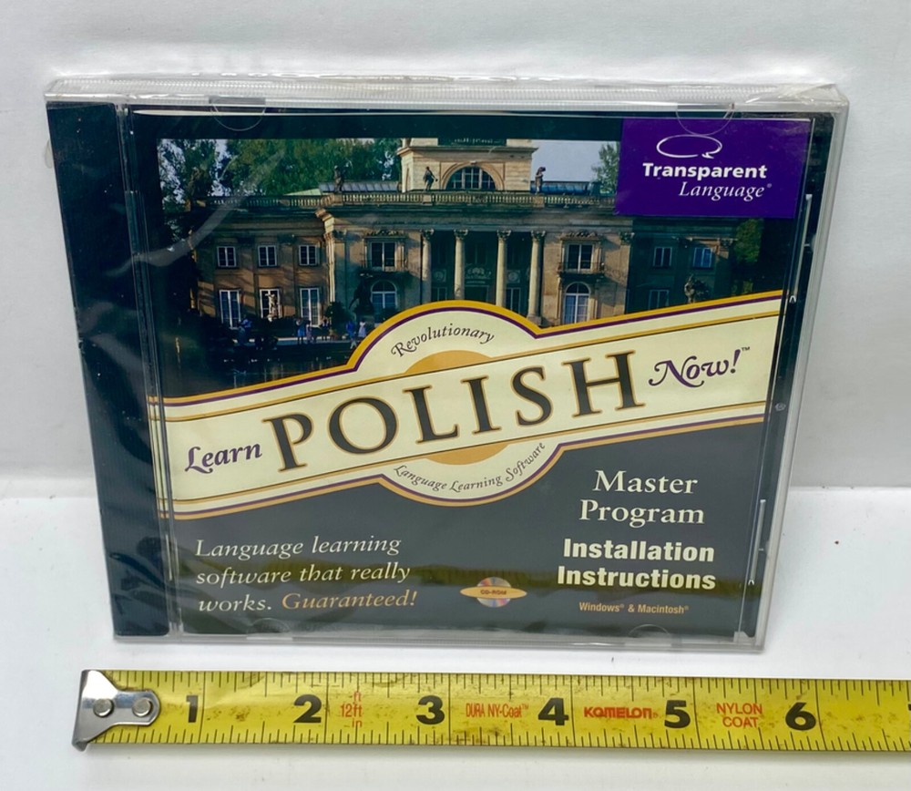 Learn Polish Now! New Sealed Master Program CD-ROM For Windows Macintosh NOS