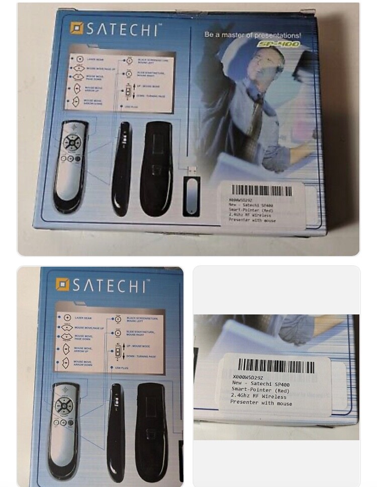 Bluetooth Wireless Presenter Pro Pointer Remote Control SP-400