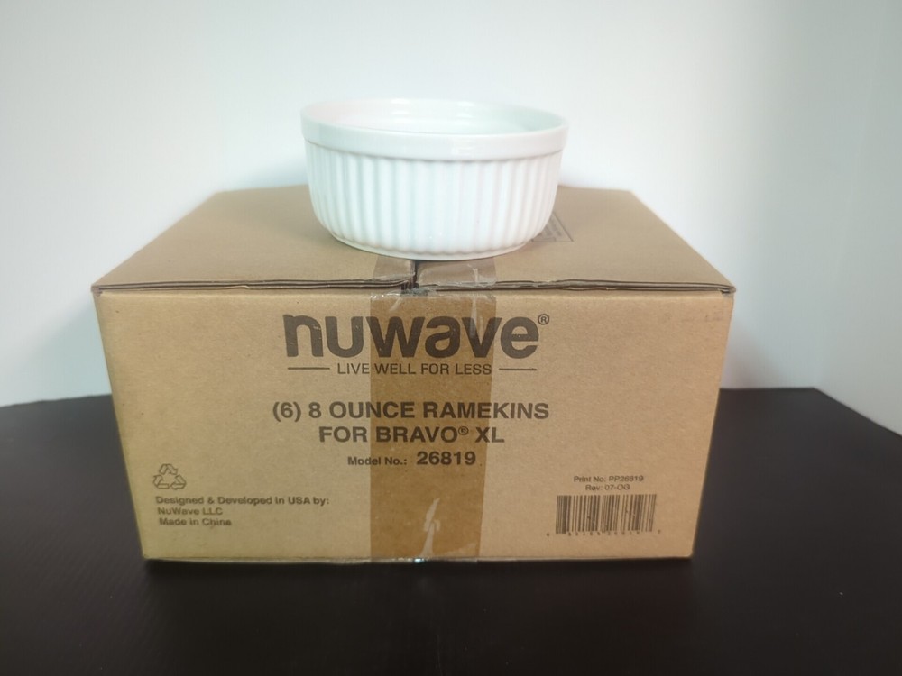 NUWAVE Ramekins BRAVO XL  (6)  New In Box