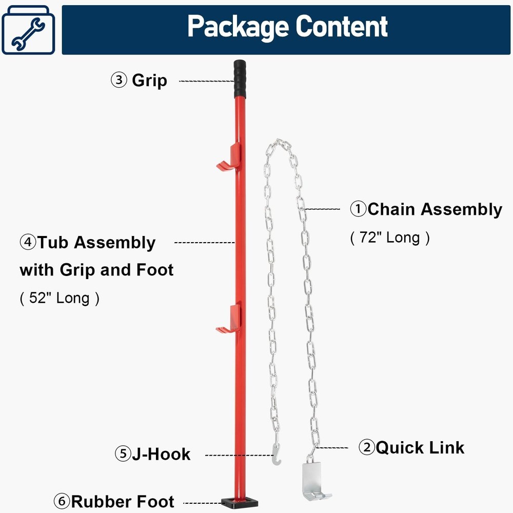 77175 PULLING STICK TOOL FOR CAR REPAIR 52" AUTO BODY PULLER ALIGNMENT BAR