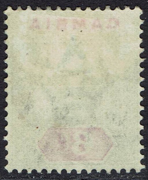 GAMBIA 1898 QV 6D KEY TYPE