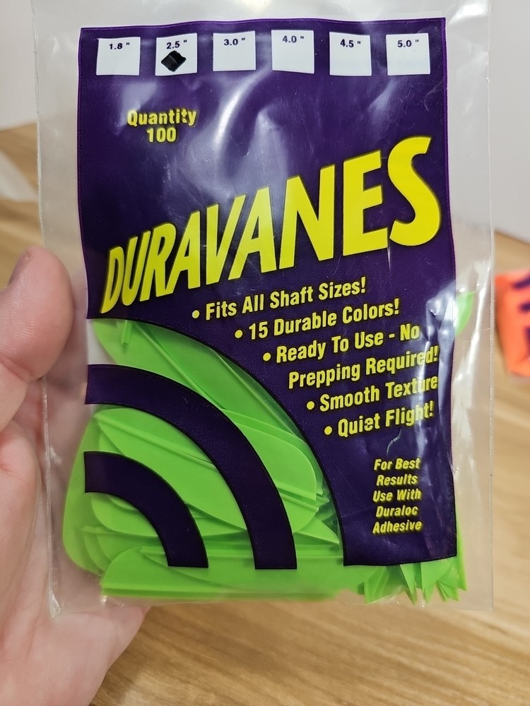 Norway Duravanes 2.5" Lime - 100 pack