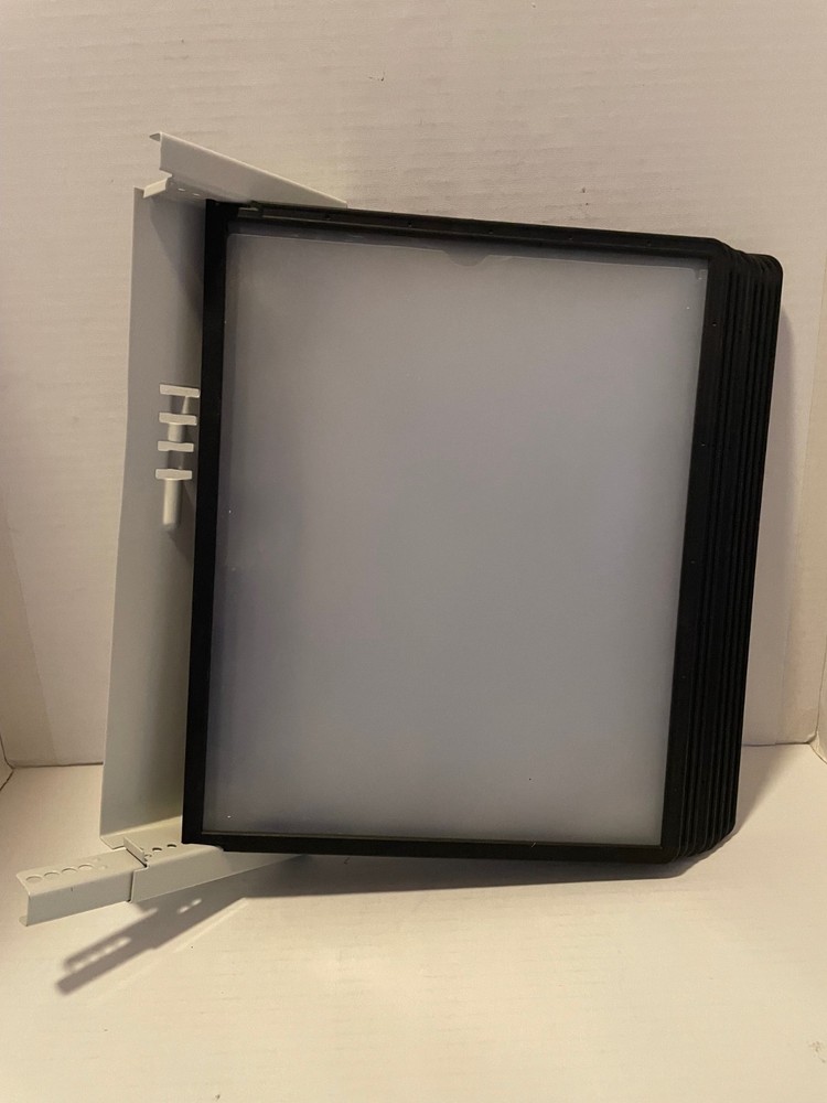 Wall Mounted Document Display Rack with 8 Easy-Access Panels 16 Pockets