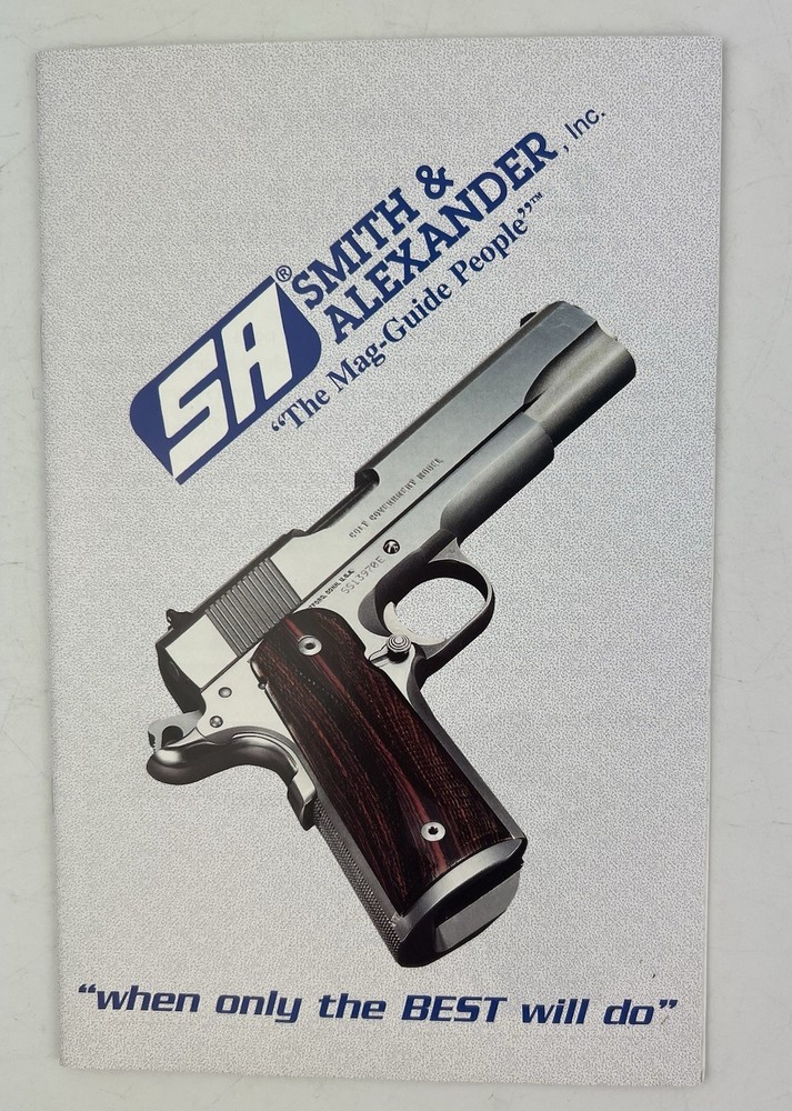 2012 Smith & Alexander 1911 Catalog  16 Pages +
